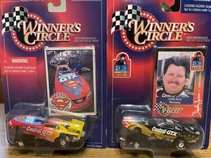 1998 Winners Circle John Force 1/64 Ford 2 car Lot Elvis Superman NHRA Vintage - Picture 1 of 8