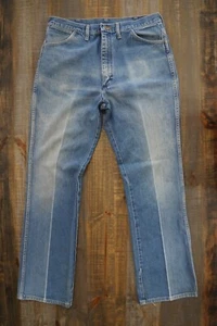 Jeans vintage Wrangler desgastados hechos en EE. UU. 935NAV ~ 35 x ~ 32 (VER FOTOS 4 MEDIDAS.) - Imagen 1 de 15