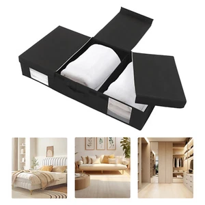 Under Bed Storage Containers Organizer Underbed Storage Container Bags With Lid - Picture 1 of 10