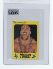 #02920 NIKITA KOLOFF 1986 Monty WWF Wrestling Stars Card