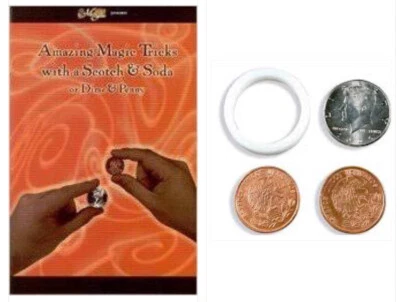 Real US Half Scotch and Soda-Worlds best magic coin trick - ExtraCentavo & Book! - Image 1 of 4
