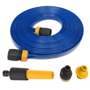 30M Flat Food Grade Water Hose Pipe & Connectors for Caravan, Motorhome & Boat - Picture 1 of 19