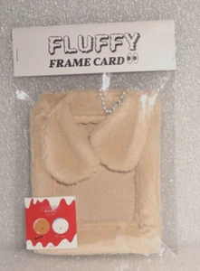 Kpop Photocard Fluffy Frame Card Dog Puppy Holder Keychain 5"x4"x.25" - Picture 1 of 3
