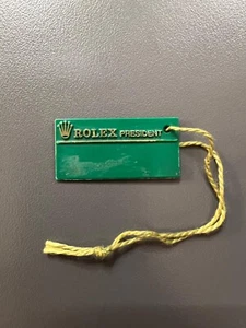 Rolex Original President Green Nameplate - Targhetta Rolex - Imagen 1 de 2