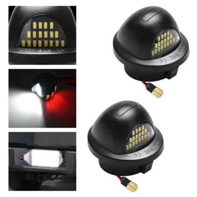 2 luces LED de etiqueta de matrícula para Ford Ranger 1983-2011 blancas con OLED rojo Foto 1 de 4