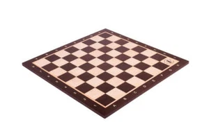 African Palisander & Maple Wooden Chess Board - 1.75" With Notation & Logo - Picture 1 of 1