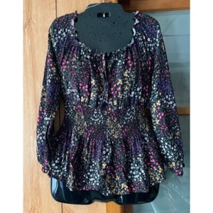 Top hippie floreale contadino senza spalline taglia med/large - Foto 1 di 12