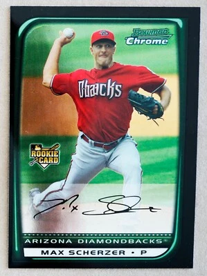 2008 Bowman Draft Chrome MAX SCHERZER  Rookie Card #BDP33 - Image 1 of 3