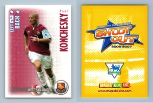 Paul Konchesky - West Ham Shoot Out 2006-7 Magic Box Int. TCG Card