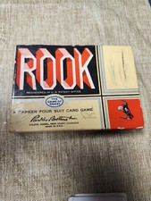 VINTAGE ROOK CARD GAME PARKER BROS 1936 COMPLETE W/ RULE BOOK USA