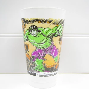 INCREÍBLE HULK - MARVEL COMICS SUPER HÉROES - DE COLECCIÓN 1978 TAZA DE SLURPEE HIELO - Imagen 1 de 4