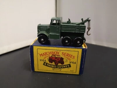 P437-MATCHBOX LESNEY No64A ВОЕННЫЙ ПОЛОМОЧНЫЙ ГРУЗОВИК SCAMMELL С КОРОБКОЙ - Изображение 1 из 4