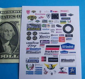 HO 1:87 Slot Car OR Diecast CLEAR Backed Waterslide DECALS,BUILDINGS CAR TIRES L - Picture 1 of 1