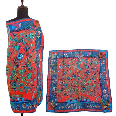 Hermes "fantaisies indiennes" Carre 90 Silk 100% Scarf Vintage Rare - Image 1 of 4