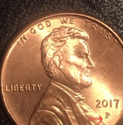 2017 P Lincoln Shield US Penny *RARE* MS Condition DDO/R Partial Collar Strike - Image 1 of 4