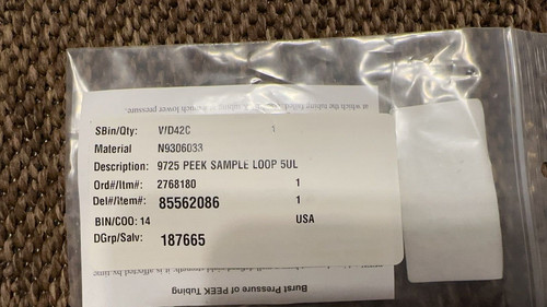 5µL PEEK Sample Loop for Model 9725 | eBay