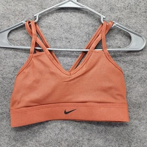 Nike Sports Bra Womens Small Orange Activewear - Picture 1 of 4