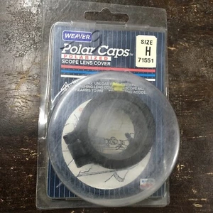 Vintage Weaver Scope Cap Flip Open Polarkappe Größe H #71551 (1,55-1,6") USA NOS - Bild 1 von 5