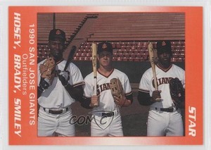 1990 Star San Jose Giants Rueben Smiley Steve Hosey Pat Brady Reuben Smiley #26
