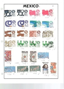 SOUTH AMERICA MEXICO USED 4 PHOTO'S OLD WITH CATALOGUE NUMBERS LOT X - Picture 1 of 4