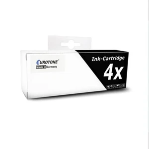 4x Eurotone Patrone SCHWARZ f�r HP Of�iceJet Pro X-476-dn X-451-dw X-551-dw - Afbeelding 1 van 4