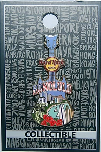 Hard Rock Cafe HONOLULU Year 2020 City Tee Guitar V20 Pin - Picture 1 of 1