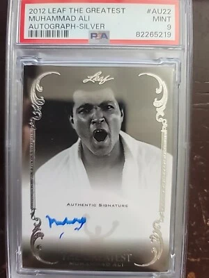 2012 Leaf The Greatest MUHAMMAD ALI Autograph AUTO Silver /10 PSA 9 - Image 1 of 4