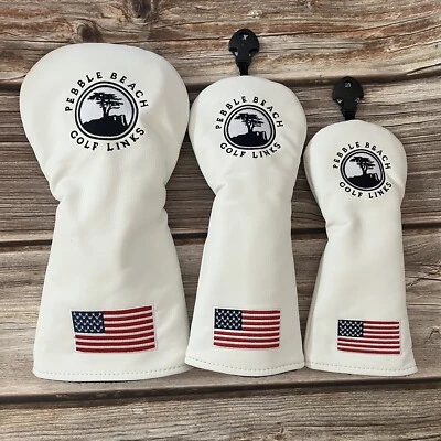 AVOCADOSHARK 1pc or 3pcs Golf Driver Headcover Fairway 3 5 Wood Cover Hybrid UT Head Covers