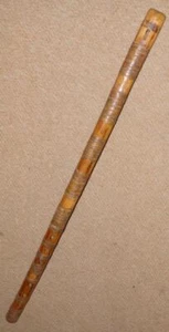 Antiguo instrumento Digeridoo Aborigen Australiano Hecho a Mano 6 Agujeros - Imagen 1 de 11