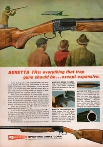 1969 Beretta TR-2 Shotgun Original Color Print Ad - Foto 1 di 1