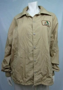 K-Brand Ladies Jacket Coat Size L Brown Solid Cotton Blend AsGrow - Picture 1 of 7