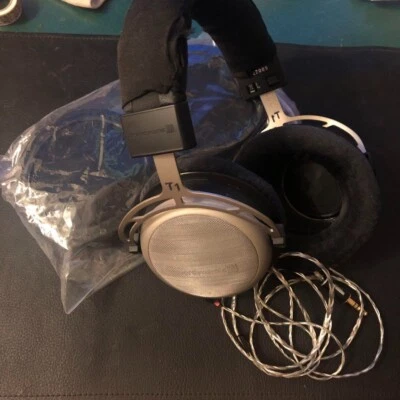 beyerdynamic T1 2nd + Generation Audiophile Stereo Headphones Silver Japan F/S - Image 1 of 4
