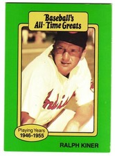 Ralph Kiner Baseball All-Time Greats ML Baseball Card