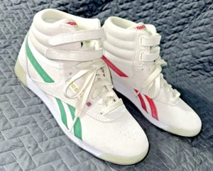 Reebok Freestyle High Human Rights Now! Chalk Green W Size 6.5 - Picture 1 of 8