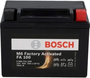 BATTERIA BOSCH SIGILLATA M6 FA100 YB4L-B YTX4L-BS PIAGGIO LIBERTY 2T (C1500) 50 - Imagen 1 de 3