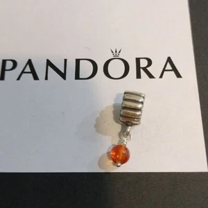 Pandora Retirado Plata Esterlina Ámbar Noviembre Piedra Natal Cuelga - 790166R - Imagen 1 de 9