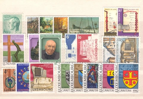 LU - LUXEMBOURG 1982 complete year set MNH Cover