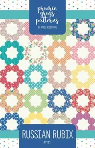 Quilt Pattern RUSSIAN RUBIX Moda PRAIRIE GRASS Fat Quarter Friendly LOVE, LILY - Picture 1 of 4
