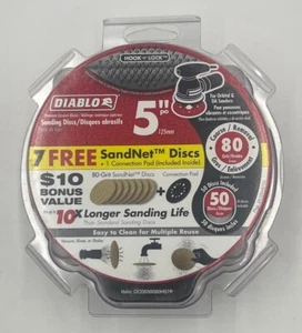 Diablo DCD050080H57P Dischi abrasivi 5" 60 grana confezione da 50 - Foto 1 di 1