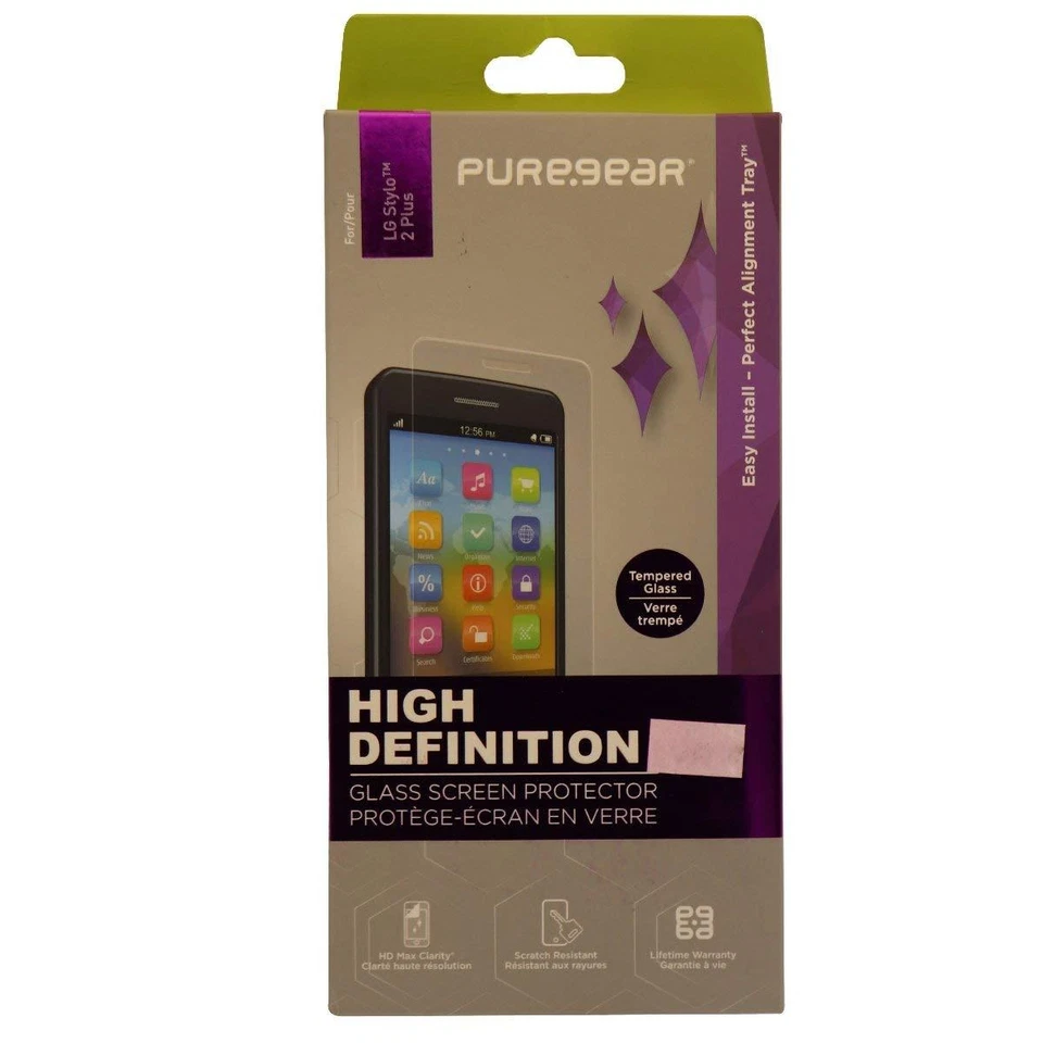 New Original PureGear High Definition Screen Protector for LG Stylo 2 Plus -! - Image 1 of 1
