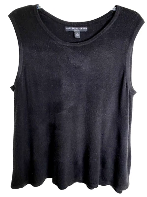 Josephine Chaus Mujer De Colección Camiseta sin mangas negra cuello redondo talla 2X oficina Foto 1 de 4