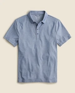 J. Crew Coolmax Poloshirt Herren LT blau Freizeit Sport erhöht Basic Komfort neu mit Etikett - Bild 1 von 12