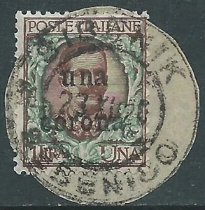 1919 DALMATIEN GEBRAUCHT FLORAL 1 KRONE - RA16 - Bild 1 von 1