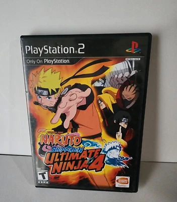 Naruto Shippuden Ultimate Ninja 4 (Sony PlayStation 2, PS2, 2007) con manual Foto 1 de 4