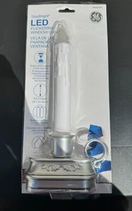 GE StayBright LED Flickering Window Candle 9.25” Tall Timer - Picture 1 of 1
