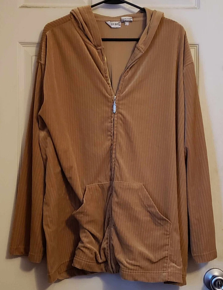 Moda Bug Sudadera con Capucha Cremallera Dorado 26/28W Foto 1 de 1