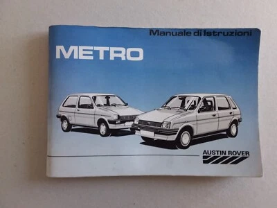 METRO  AUSTIN ROVER  MANUALE DI ISTRUZIONE 1988 - Immagine 1 di 3