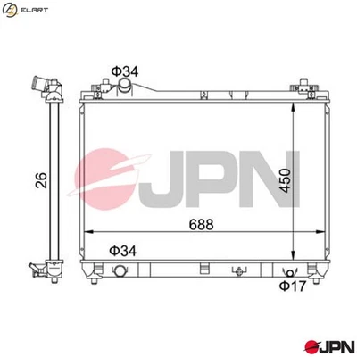 RADIATOR ENGINE COOLING 60C9049-JPN FOR SUZUKI GRAND/VITARA/II F9QB/F9QC 1.9L - Image 1 of 4