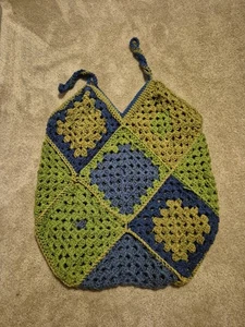 Crochet Handmade Granny Square purse - Picture 1 of 2