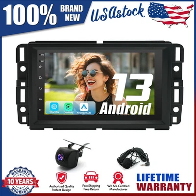 For GMC Yukon Chevy Silverado Sierra Android 15 Car Stereo Radio GPS Navi WiFi - Image 1 of 4